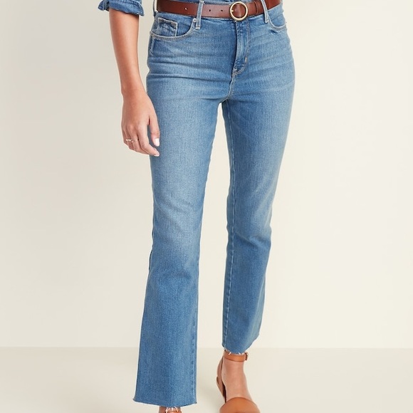 Old Navy Denim - Old Navy flare ankle high-rise jeans